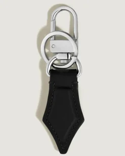Schlüsselanhänger mit Federdetail aus Meisterstück Leder - Schwarz - Leder - MB220436 - Schlüsselringe & Schlüsseletuis