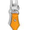 Schlüsselanhänger mit Federdetail aus Sartorial Leder - Safranorange - Leder - MB221512 - Schlüsselringe & Schlüsseletuis