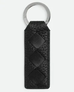 Schlüsselanhänger mit Lasche-Schwarz - Herren
