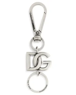 Schlüsselanhänger mit Logo-Schild - Silber