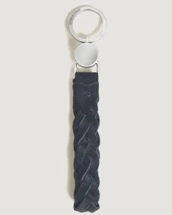 Schlüsselanhänger mit Schlaufe aus Wildleder - Blau - Leder - MB221867 - Schlüsselringe & Schlüsseletuis