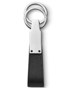 Schlüsselanhänger mit Schlaufe aus Sartorial Leder - Schwarz - Leder - MB130747 - Schlüsselringe & Schlüsseletuis