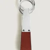 Schlüsselanhänger mit Schlaufe aus Sartorial Leder - Red Oak - Leder - MB223071 - Schlüsselringe & Schlüsseletuis
