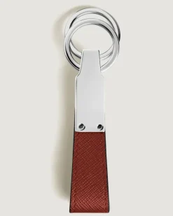 Schlüsselanhänger mit Schlaufe aus Sartorial Leder - Red Oak - Leder - MB223071 - Schlüsselringe & Schlüsseletuis