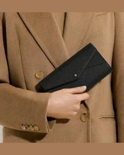 Schmale Continental-Brieftasche Montblanc Envelope - Schwarz - Leder - MB222941 - Brieftaschen