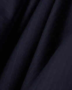 Schmaler Anzug aus Schurwolle mit Mikro-Nadelstreifen Soho Marineblau