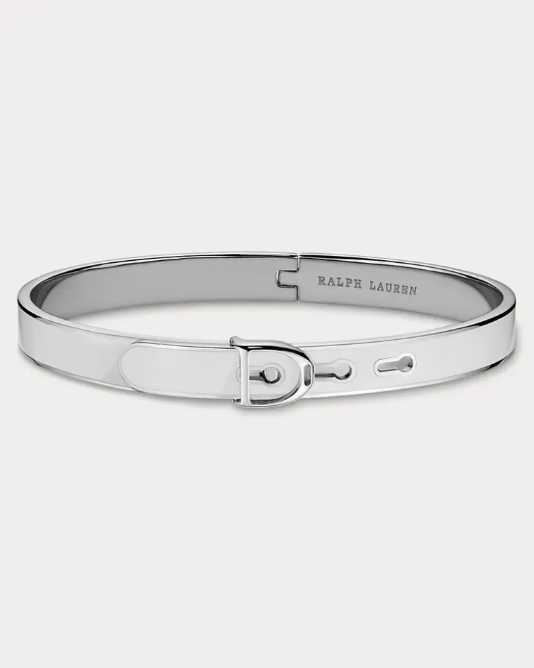 Schmales Emaille-Armband Welington White