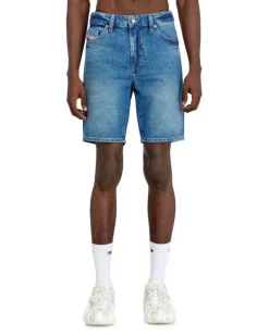 Schmale Shorts aus Clean-Wash-Denim - Denim Kurze Hose - Herren - Blau