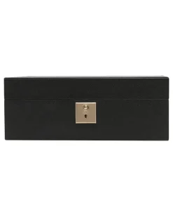 Schmuckschatulle aus Leder - Schwarz