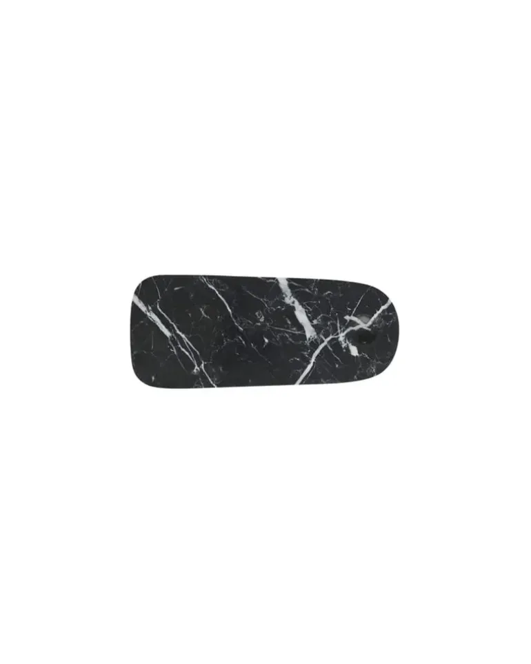 Schneidebrett Pebble - Schwarz - Marmor, poliert - Designer Simon Legald