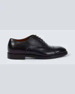 Schnürschuhe aus Leder Schwarz