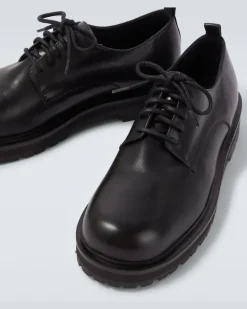 Schnürschuhe Jackson aus Leder Schwarz