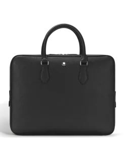 Schreibmappe Groß aus Sartorial Leder - Schwarz - Leder - MB130270 - Dokumententaschen