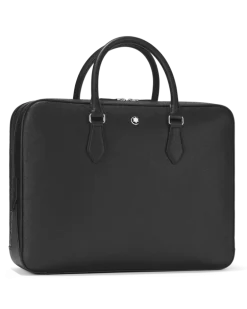 Schreibmappe Groß aus Sartorial Leder - Schwarz - Leder - MB130270 - Dokumententaschen