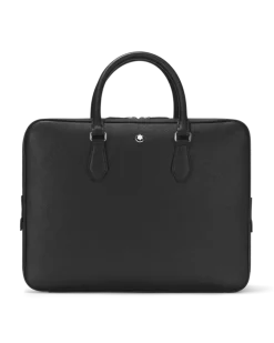 Schreibmappe Groß aus Sartorial Leder - Schwarz - Leder - MB130270 - Dokumententaschen