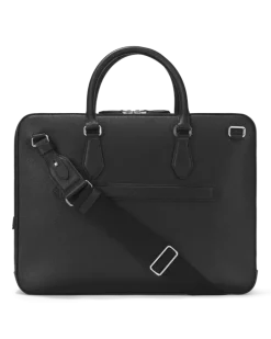 Schreibmappe Groß aus Sartorial Leder - Schwarz - Leder - MB130270 - Dokumententaschen