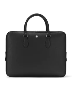 Schreibmappe Groß aus Sartorial Leder - Schwarz - Leder - MB130270 - Dokumententaschen