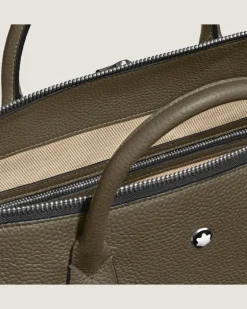 Schreibmappe Montblanc Companion Groß - Khaki - Leder - MB220193 - Tragetaschen