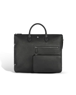Schreibmappe Montblanc Companion Groß - Schwarz - Leder - MB220192 - Tragetaschen
