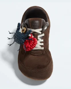 Schuh-Charm mit geknoteter Muschel-Rot - Unisex