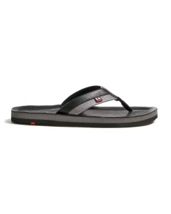 Schwarz Glattleder | Flip Flop