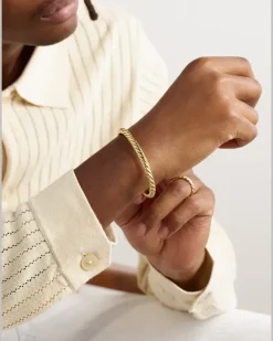 Sculpted Cable 18-Karat Gold Cuff