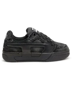 S-D-Ollie - Sneakers aus ausgefranstem denim und Leder - Sneakers - Herren - Schwarz