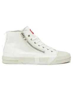 S-D-Verse - Sneakers aus ausgefranstem Canvas mit D Logo - Sneakers - Herren - Weiss