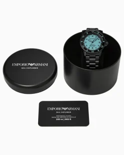 Sea Explorer Automatikuhr aus Edelstahl in Schwarz Mehrfarbig