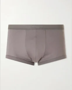 Sea Island Cotton Boxer Briefs Brown
