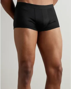 Sea Island Cotton Boxer Briefs Black