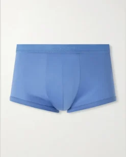 Sea Island Cotton Boxer Briefs Blue