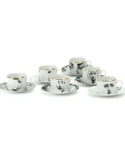 Sechsteiliges Teeservice - Gold