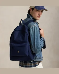 Segeltuch-Rucksack Blue