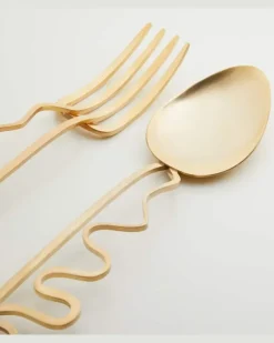 Servierbesteck Spirale Gold