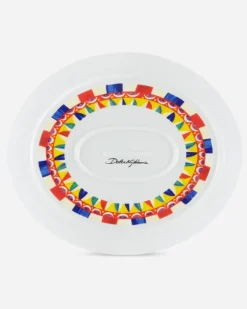 Servierplatte Aus Porzellan - Servierplatten Mehrfarbig