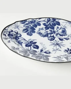 Servierplatte Herbarium Blau