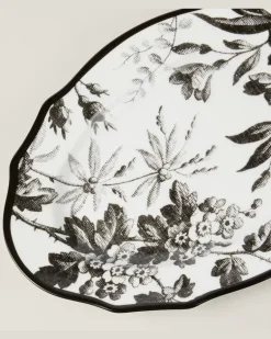 Servierplatte Herbarium Weiß