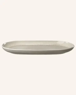 Servierplatte Perlemor Sand beige