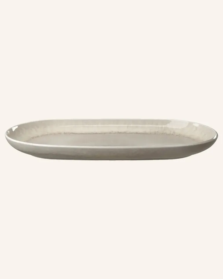 Servierplatte Perlemor Sand beige
