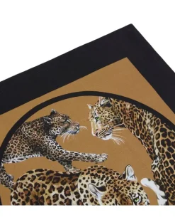 Servietten mit Animal-Print (2er-Set) - Braun