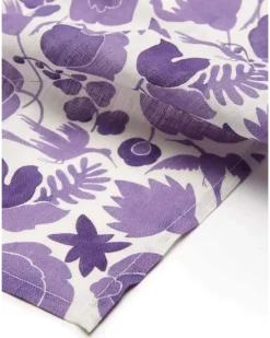 Servietten mit Wildbird-Print (6er-Set) - Violett