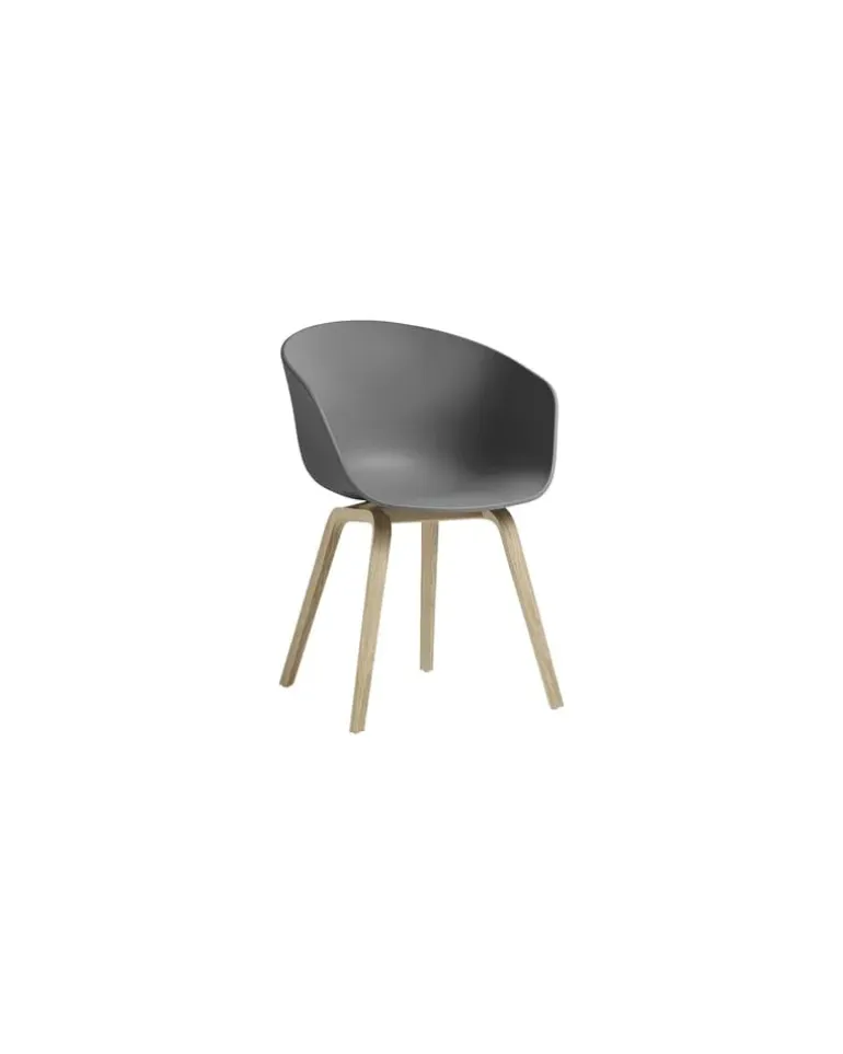 Sessel About a chair - Grau - Recyceltes Polypropylen - Designer Hee Welling