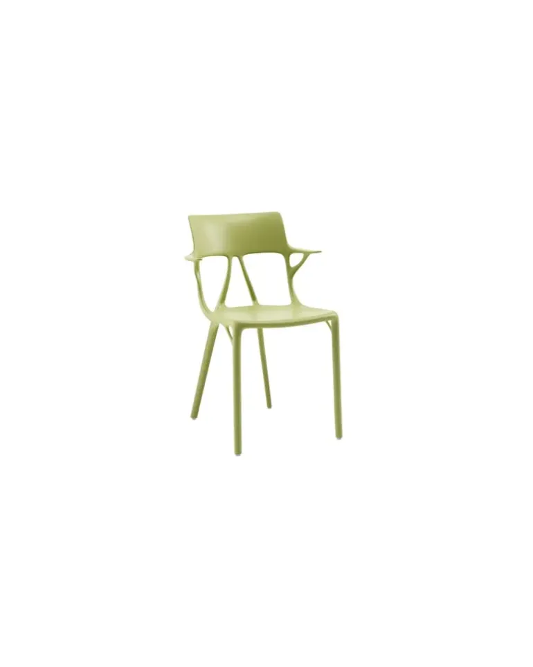 Sessel A. I - Grün - Recyceltes thermoplast. Technopolymer - Designer Philippe Starck