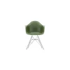 Sessel Eames Plastic - Grün - verchromter Stahl - Designer Charles & Ray Eames