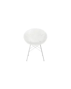 Sessel Smatrik - Transparent - verchromter Stahl - Designer Tokujin Yoshioka