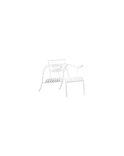 Sessel Thinking Man's Chair - Weiß - lackiertes Metall - Designer Jasper Morrison