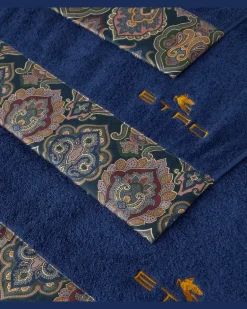 Set aus fünf Handtüchern Blau