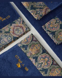 Set aus fünf Handtüchern Blau
