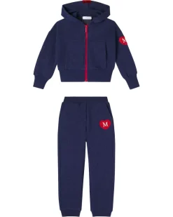 Set aus Kapuzenjacke und Jogginghose Blau